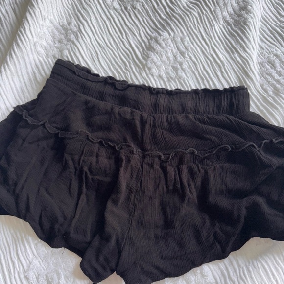Altar'd State Black Ruffle Shorts - Picture 3 of 3
